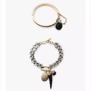 Zara Pack Of 2 Medallion And Charm Bracelet